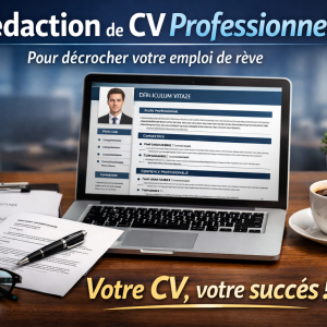 Je vais rédiger vos CV professionnels et lettres de motivation pour décrocher votre emploi de rêve